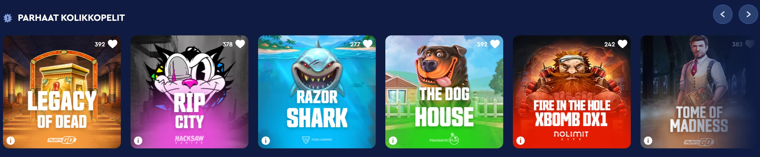 Celsius Casino slots